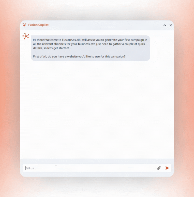 Talk to Fusion Agent: 60 second setup